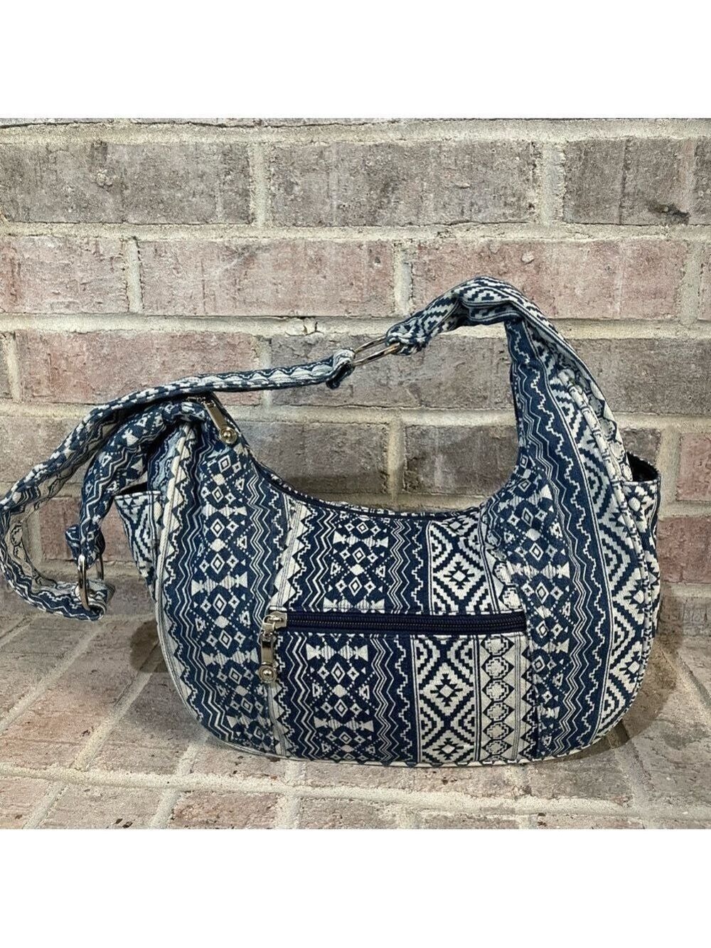 Blue Patterned Women's Bag